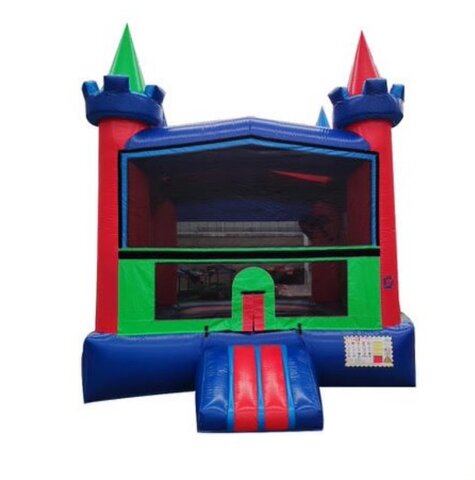 Blue/Red/Green Bounce House Castle
